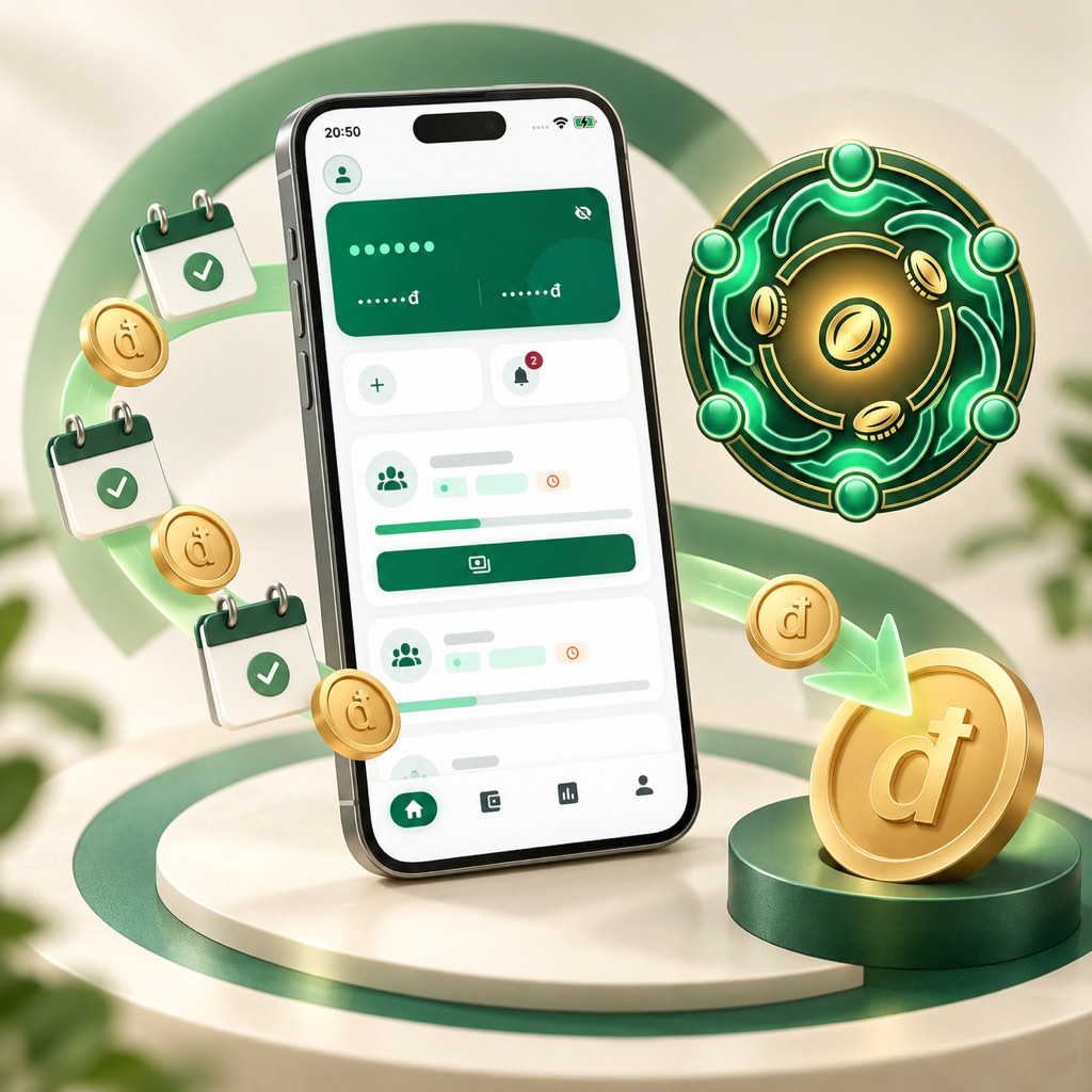 App Hụi Việt quản lý nhiều loại hụi và chia tiền Hụi Góp theo ngày